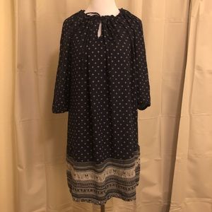 L.O.G.G. Printed Short Dress. Size 4